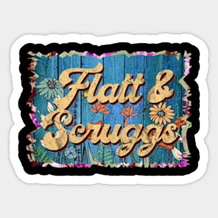 Retro Flatt Name Flowers Limited Edition Proud Classic Styles Sticker